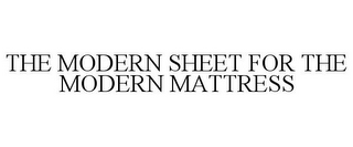 THE MODERN SHEET FOR THE MODERN MATTRESS
