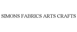 SIMONS FABRICS ARTS CRAFTS