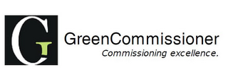 G "GREENCOMMISSIONER" "COMMISSIONING EXCELLENCE"