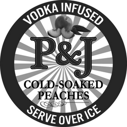 VODKA INFUSED P&J COLD-SOAKED PEACHES SERVE OVER ICE