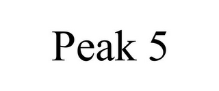 PEAK 5