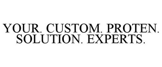 YOUR. CUSTOM. PROTEN. SOLUTION. EXPERTS.