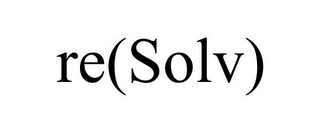 RE(SOLV)