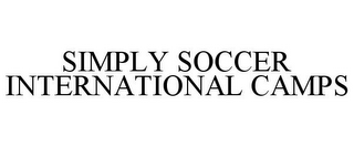 SIMPLY SOCCER INTERNATIONAL CAMPS