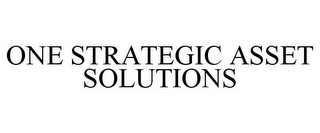 ONE STRATEGIC ASSET SOLUTIONS