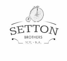 SETTON BROTHERS N.Y. · B.A.