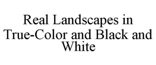 REAL LANDSCAPES IN TRUE-COLOR AND BLACK AND WHITE