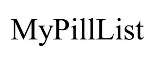 MYPILLLIST