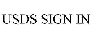 USDS SIGN IN