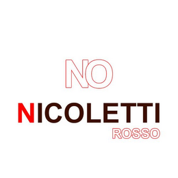 NO NICOLETTI ROSSO