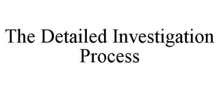 THE DETAILED INVESTIGATION PROCESS