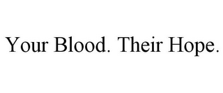 YOUR BLOOD. THEIR HOPE.