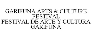 GARIFUNA ARTS & CULTURE FESTIVAL FESTIVAL DE ARTE Y CULTURA GARIFUNA