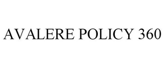 AVALERE POLICY 360