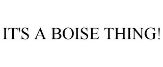 IT'S A BOISE THING!