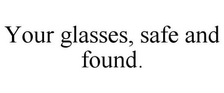 YOUR GLASSES, SAFE AND FOUND.