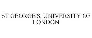 ST GEORGE'S, UNIVERSITY OF LONDON