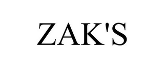 ZAK'S