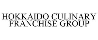 HOKKAIDO CULINARY FRANCHISE GROUP