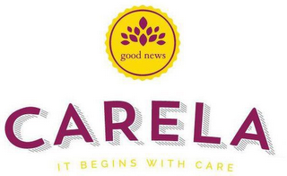 CARELA IT BEGINS WITH CARE GOOD NEWS