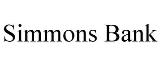 SIMMONS BANK