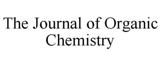THE JOURNAL OF ORGANIC CHEMISTRY
