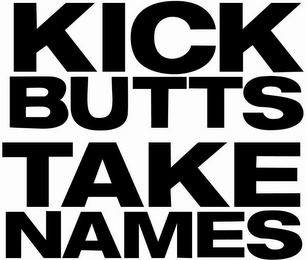 KICK BUTTS TAKE NAMES