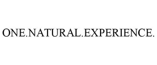 ONE.NATURAL.EXPERIENCE.