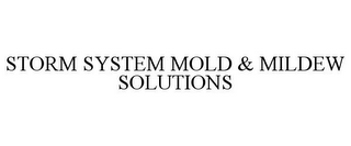 STORM SYSTEM MOLD & MILDEW SOLUTIONS