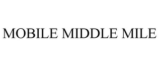 MOBILE MIDDLE MILE