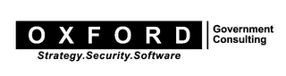 OXFORD GOVERNMENT CONSULTING STRATEGY.SECURITY.SOFTWARE