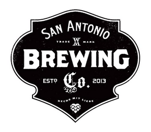 SAN ANTONIO BREWING ESTD. CO. 2013 HECHO MIT LIEBE