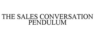 THE SALES CONVERSATION PENDULUM