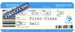 FIRST-CLASS BOARDING PASSENGER TICKETS BOARDING PASS