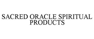 SACRED ORACLE SPIRITUAL PRODUCTS