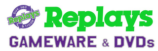 REPLAYS BUY, SELL & TRADE REPLAYS GAMEWARE & DVDS