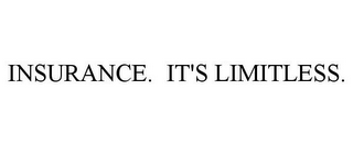 INSURANCE. IT'S LIMITLESS.