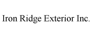 IRON RIDGE EXTERIOR INC.