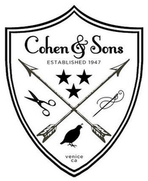 COHEN & SONS ESTABLISHED 1947 VENICE CA