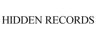 HIDDEN RECORDS