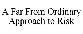 A FAR FROM ORDINARY APPROACH TO RISK