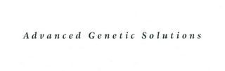 ADVANCED GENETIC SOLUTIONS