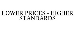 LOWER PRICES - HIGHER STANDARDS