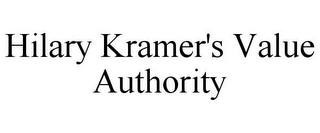 HILARY KRAMER'S VALUE AUTHORITY