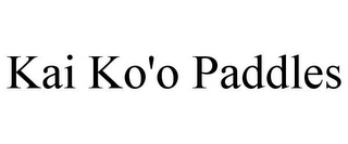 KAI KO'O PADDLES