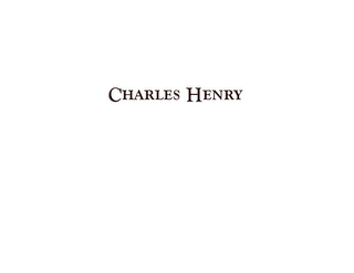 CHARLES HENRY