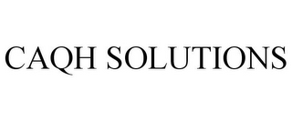 CAQH SOLUTIONS