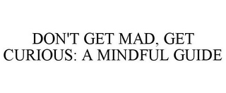 DON'T GET MAD, GET CURIOUS: A MINDFUL GUIDE