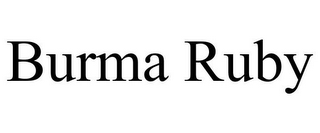 BURMA RUBY