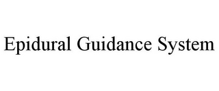 EPIDURAL GUIDANCE SYSTEM